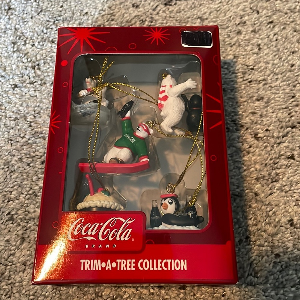 Vintage Coca Cola trim a tree collection